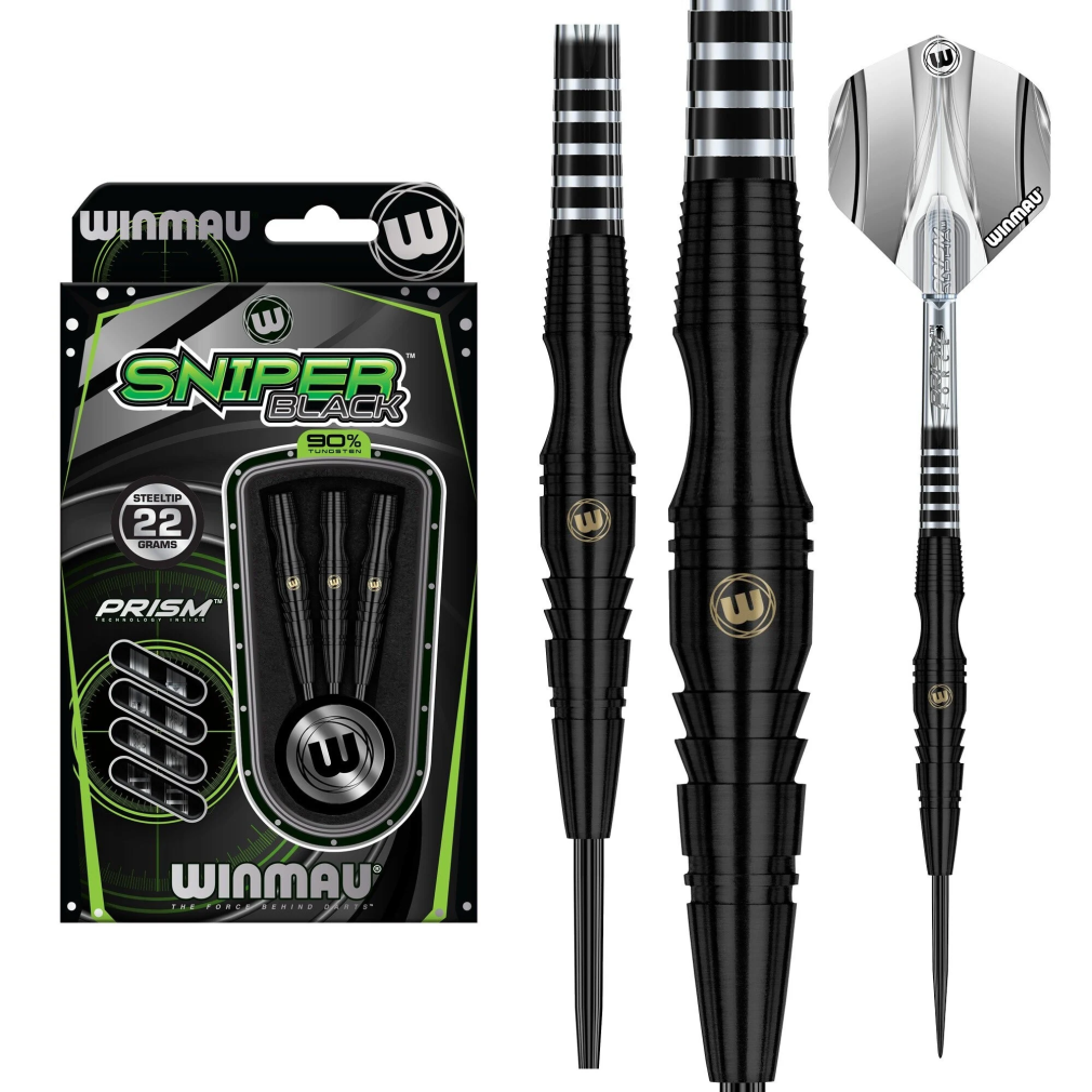 Lotki steel Winmau SNIPER BLACK 90%