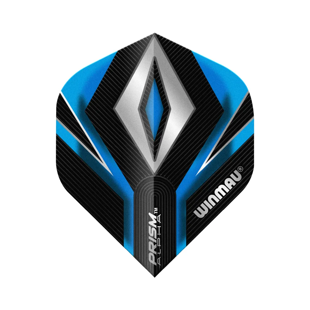 WINMAU PRISM ALPHA Standard Dart Flights Blue & Black