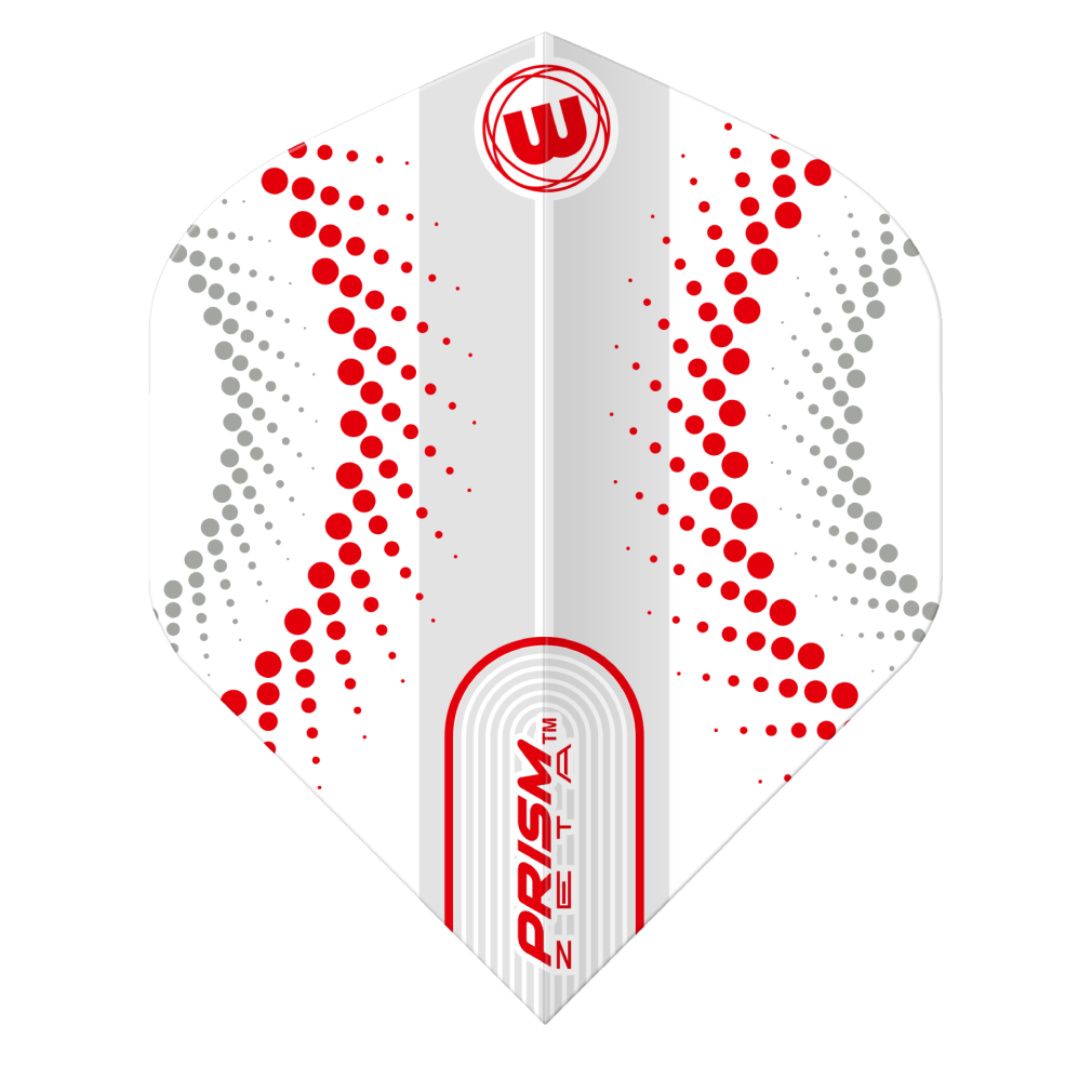 Piórka Winmau Prism Zeta White & Red