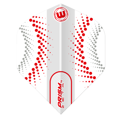 Piórka Winmau Prism Zeta White & Red