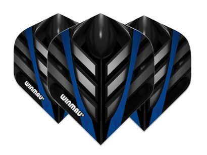 Piórka Winmau Mega Standard Black, Grey & Blue Dart Flights