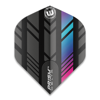 Piórka Winmau Prism Delta Extra Thick Black & Multi