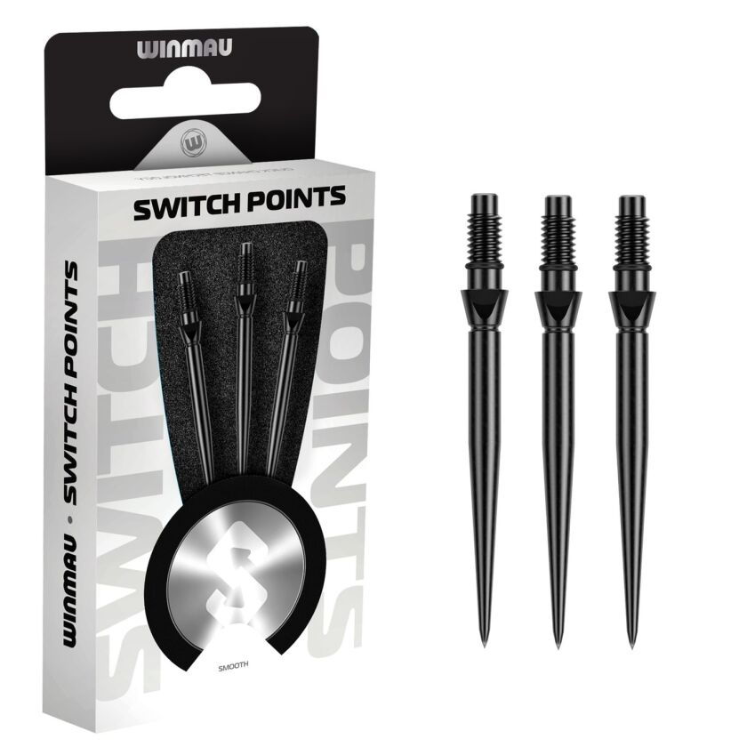 Groty Winmau Switch Point Smooth Black