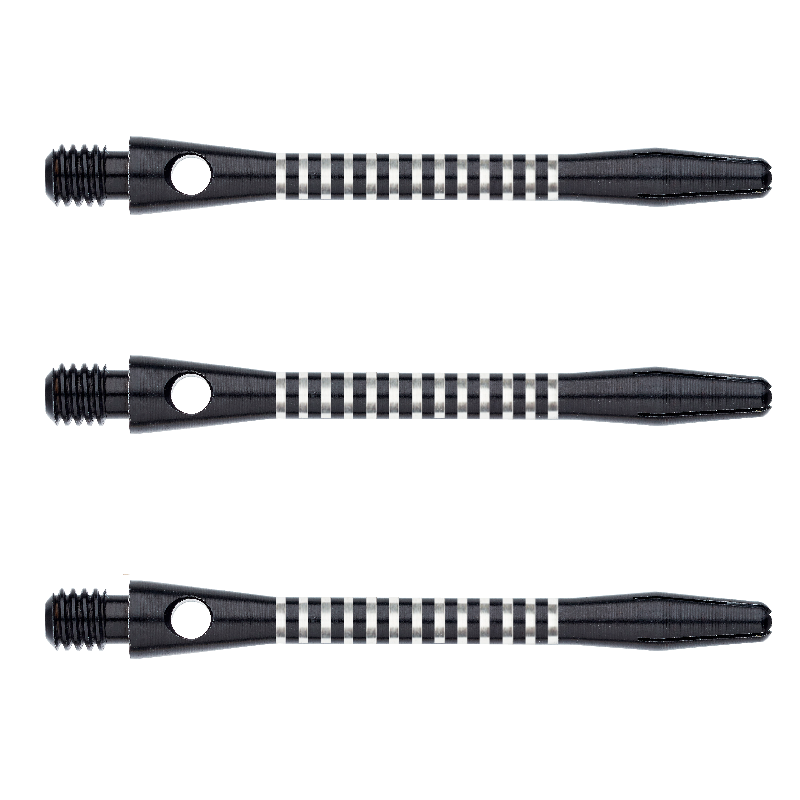 Shafty Winmau Anodised Aluminium Re-Grooved czarne