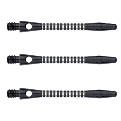 Shafty Winmau Anodised Aluminium Re-Grooved czarne