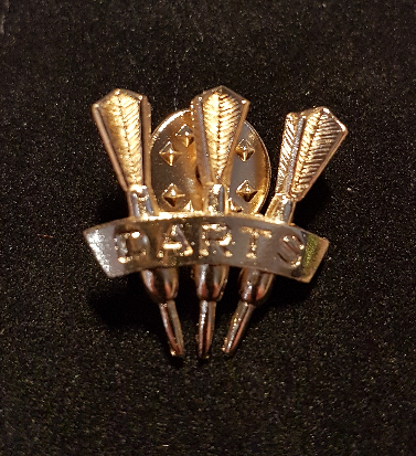 Biżuteria odznaka pins 3 lotki złote Darts