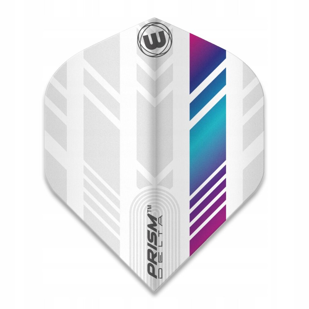 Piórka Winmau Prism Delta Extra Thick White & Multi