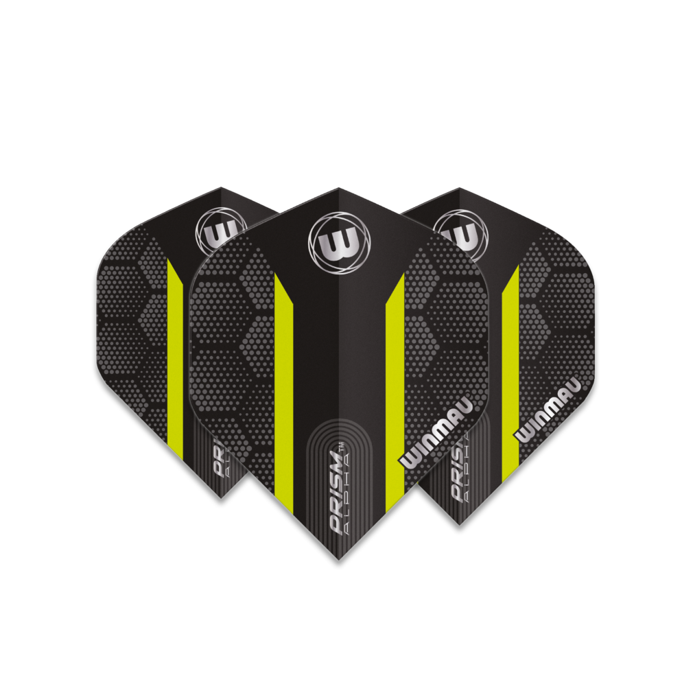 Piórka Winmau Prism Alpha Extra Thick Black & Green Stripe