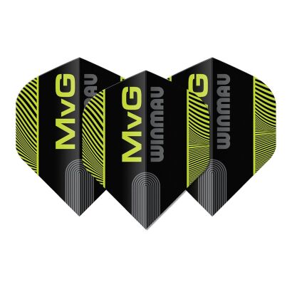 Piórka Winmau Michael van Gerwen Prism Delta Black Green MVG