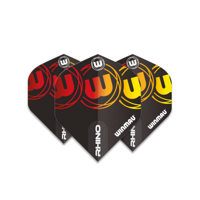 Piórka Winmau Rhino Extra Thick Logo Gradient Yellow V2