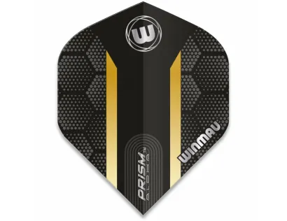 Piórka Winmau Prism Alpha Extra Thick Black & Gold Stripe