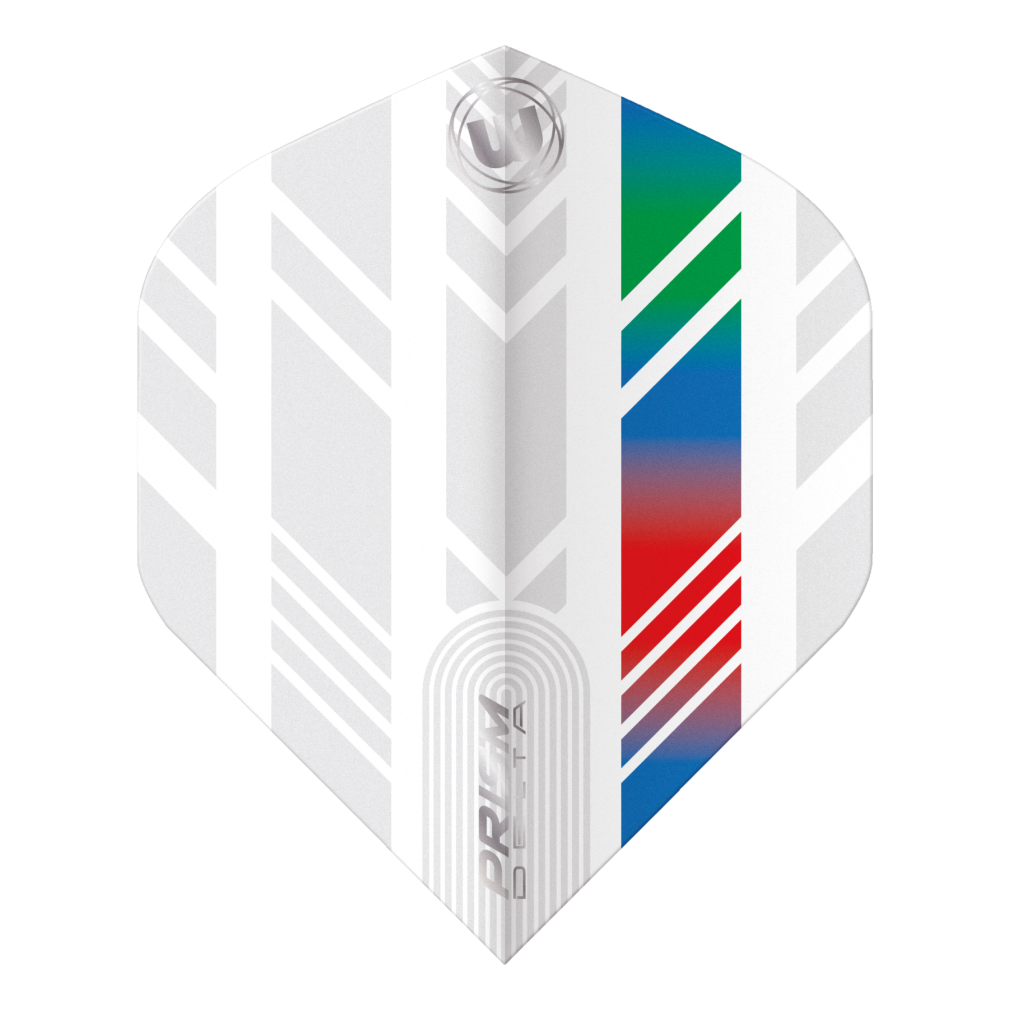 Piórka Winmau Prism Delta Extra Thick White & Multi V2