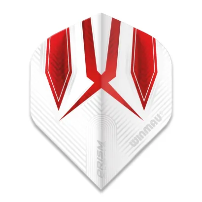 Piórka Winmau Prism Alpha Extra Thick White & Red