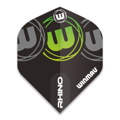 Piórka Winmau Rhino Extra Thick Logo Gradient Green V2