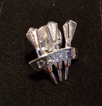 Biżuteria/pins 3 lotki srebrne Darts