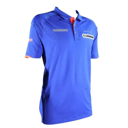 koszulka Pro-Line Polo Winmau Blue [nadruk]