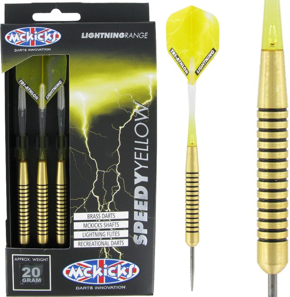 Lotki McKicks Speedy Yellow Brass Steeltip