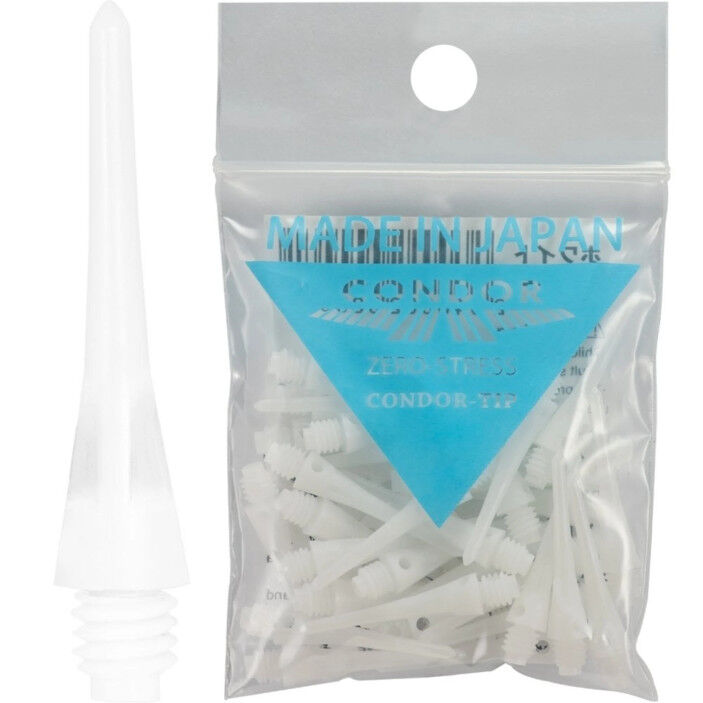 Groty plastikowe Condor Tip White 40 szt.