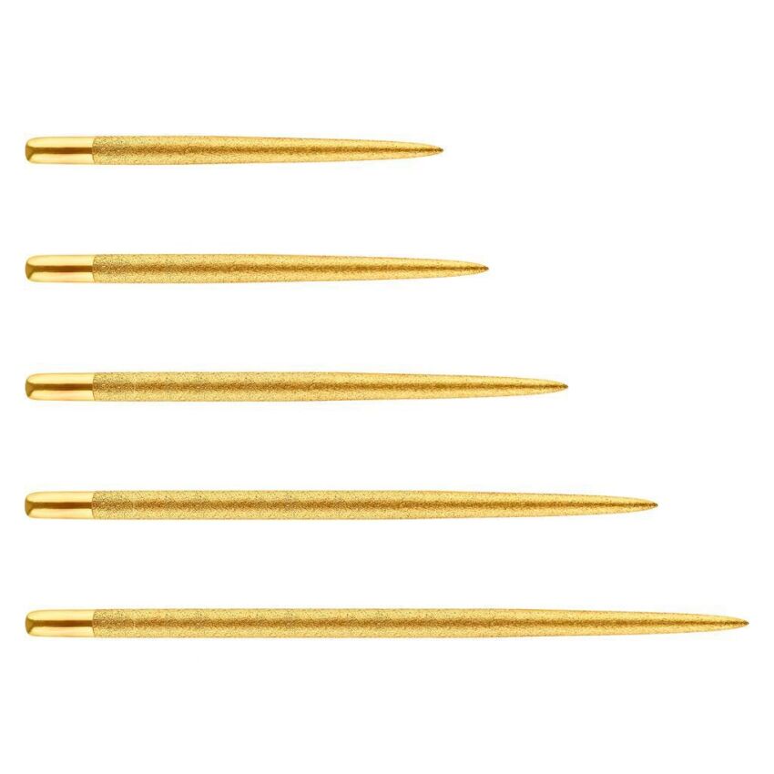 Groty wciskane ONE80 Long Taper Point Sand Coated Gold