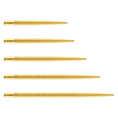 Groty wciskane ONE80 Long Taper Point Sand Coated Gold