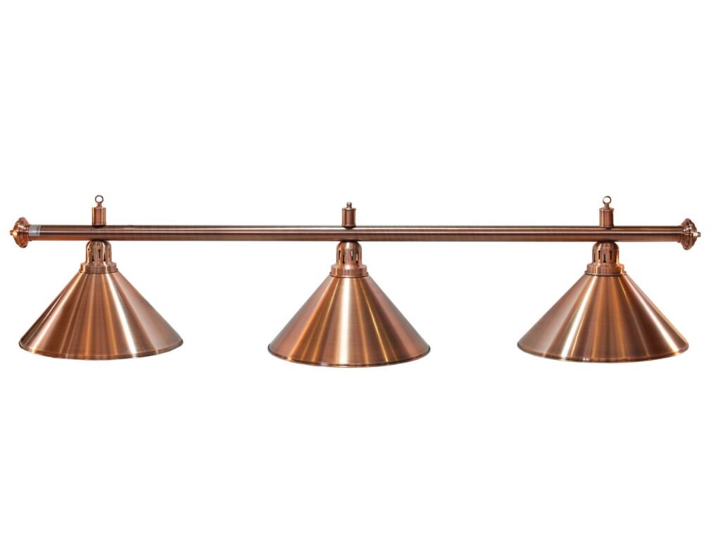 Lampa bilardowa brąz 3-kl PYRAMIDA3