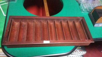taca na żetony drewniana tray