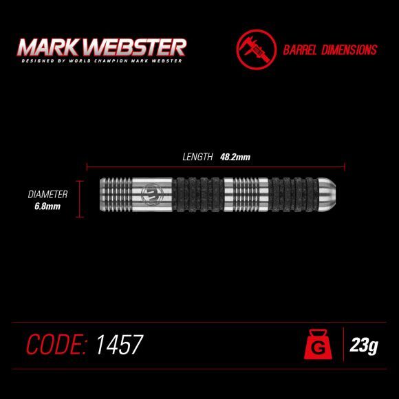 Lotki MARK WEBSTER steel 90% wolfram