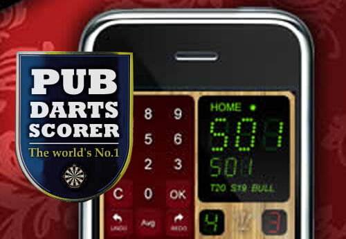 Aplikacja na telefon app PUB DART SCORER licznik