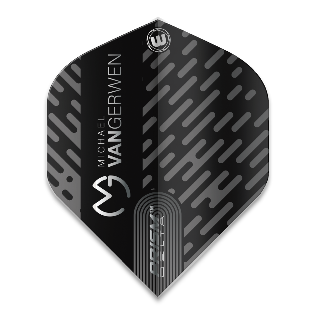 Piórka Winmau Michael van Gerwen Prism Delta Black/Grey V2