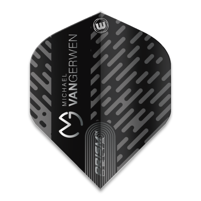 Piórka Winmau Michael van Gerwen Prism Delta Black/Grey V2