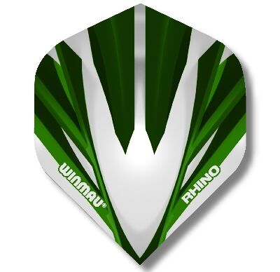 Piórka Winmau Rhino Extra Thick White & Green