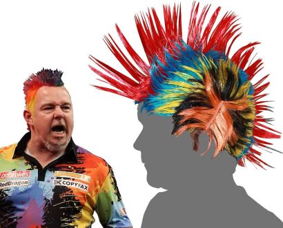 Peruka dart Peter Wright Snakebite Wig