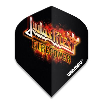 Piórka Winmau Rock Legends Judas Priest Flaming Logo