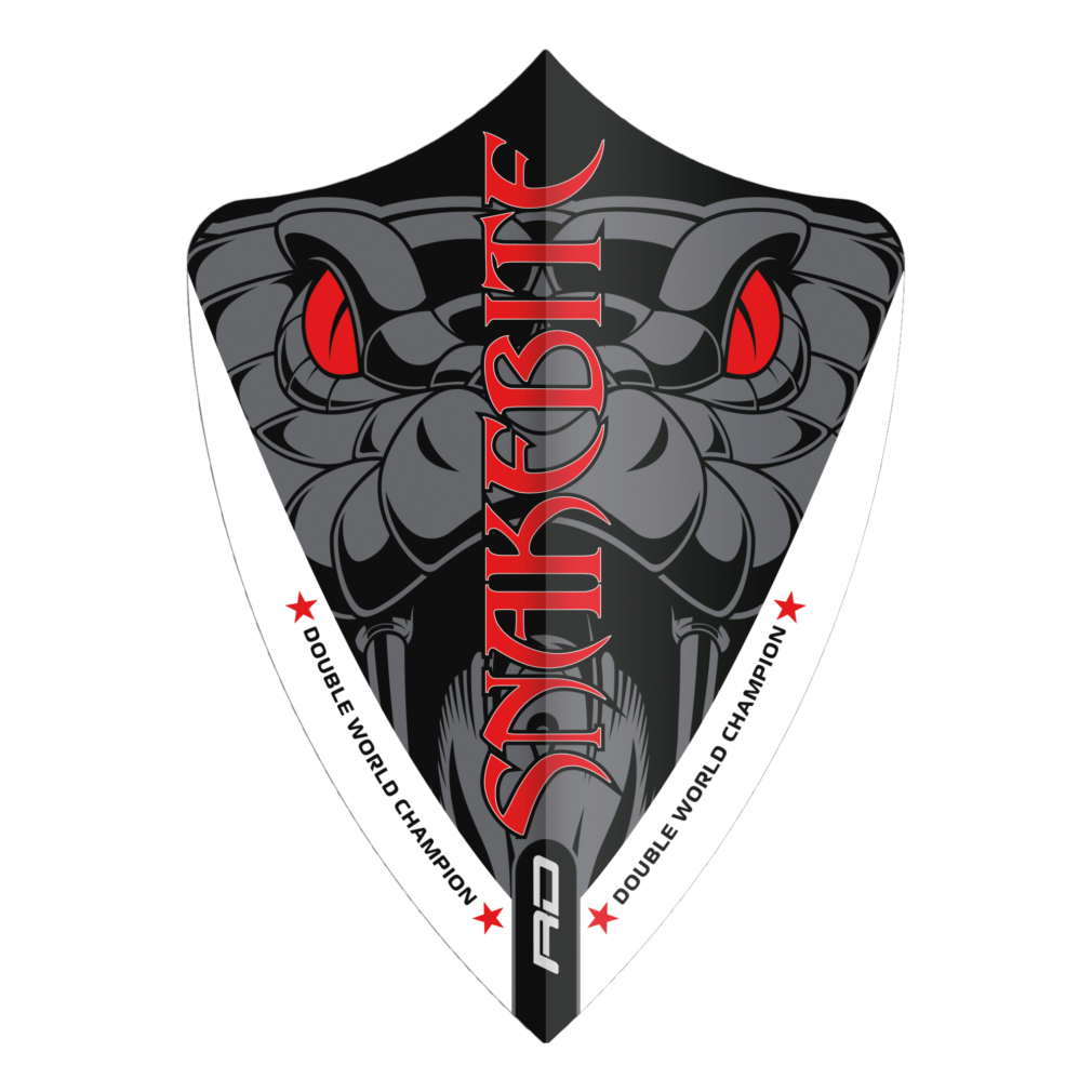 Piórka Red Dragon Peter Wright Snakebite Double World Champion Freestyle Red Eyes