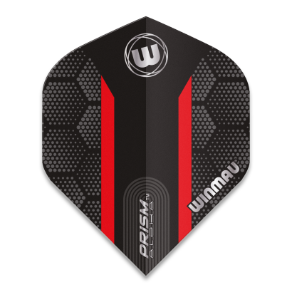 Piórka Winmau Prism Alpha Extra Thick Black & Red Stripe