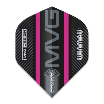 Piórka Winmau Prism Alpha Black MVG Pink