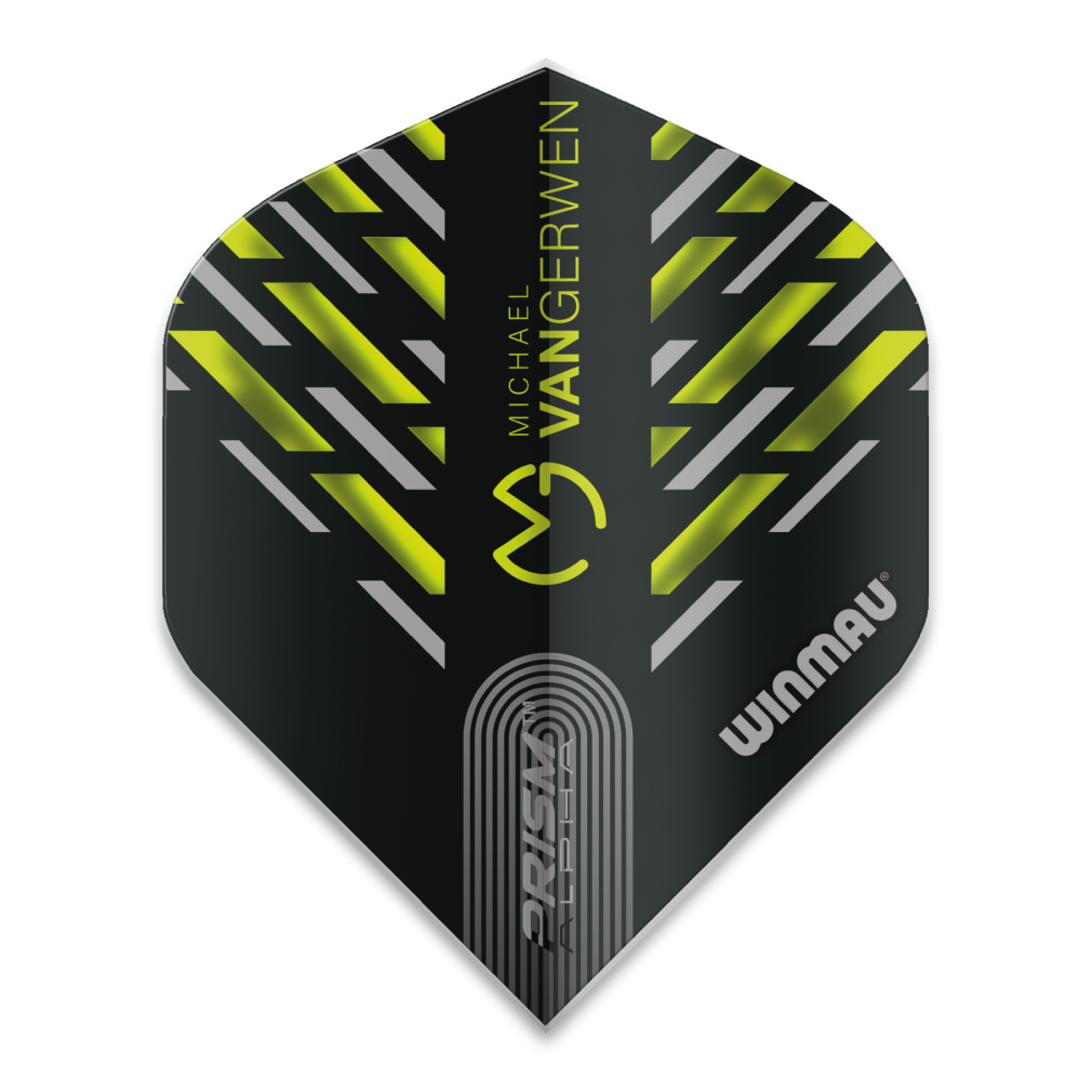 Piórka Winmau Michael van Gerwen Prism Alpha Black Green V3