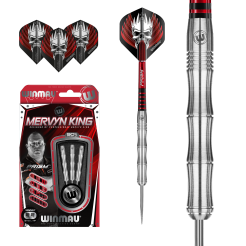 Lotki dart MERVYN KING SILVER Winmau 90% steel
