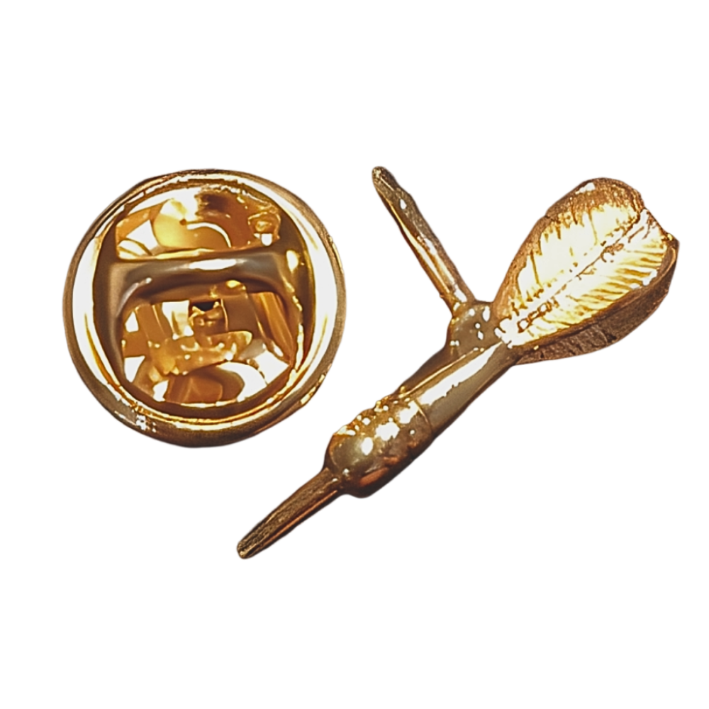 Biżuteria/pins lotka złota Darts