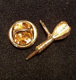 Biżuteria/pins lotka złota Darts