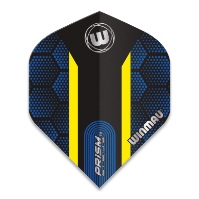 Piórka Winmau Prism Alpha Extra Thick Blue & Yellow Stripe