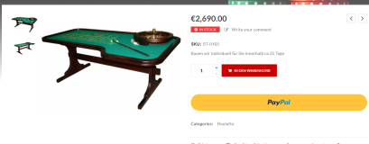 Stolik do ruletki Herrmann Gaming 3 (poekspozycyjny)