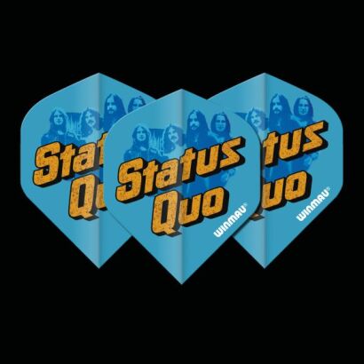 Winmau Rock Legends Status Quo Blue Logo