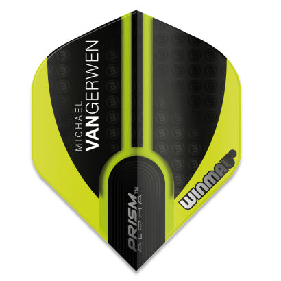 Piórka Winmau Michael van Gerwen Prism Alpha Black Green V1