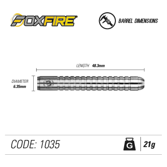 Lotki dart FOXFIRE 80% Winmau steel - 6
